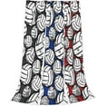 thumbnail image 3 of Black Red Blue Volleyballthrow Blanket Super Soft Plush for Air-Conditioned Room Bedding Luxury for Bedroom Bed Living Room Sofa Couch Anti-Cold and Anti-Freeze Blankets, 3 of 6