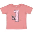 thumbnail image 3 of Inktastic Pink Ladybug 1st Birthday Girls Baby T-Shirt, 3 of 5