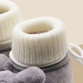 thumbnail image 4 of Dakaela Baby Booties Newborn First Walkers Shoes Infant Boys Girls Sock Boots Knit Cute Toddler Non Slip Winter House Shoes Grey, 4 of 6