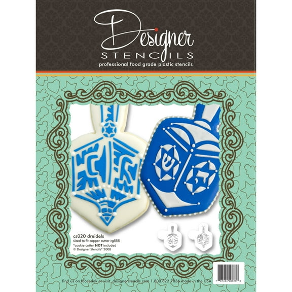 Jewish Dreidel Cookie Stencil Set (no cutter) by Designer Stencils