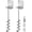 24''-2Pack, variant on PM 18'' Ground Anchors Screw in 10mm Solid Steel with L Bracket, for Trampoline Mobile Home Swing Set Shed Carport Tent Stakes Earth Anchor Tree, 2" Helix Blade & Chrome Plated Finish, 2Pcs