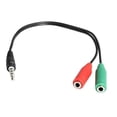 thumbnail image 1 of Cable Divisor en Y de Audio Estéreo de 2x 3,5 Mm, Adaptador Macho de 3,5 Mm a Hembra de 3,5 Mm 2 piezas, 1 of 7