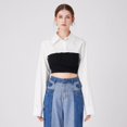 thumbnail image 4 of CAILDANL Fake Collar Long Sleeves Detachable Blouse False Collar Half Shirt Blouse Collar, 4 of 7