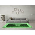 thumbnail image 3 of Ahgly Company Indoor Round Abstract Emerald Green Modern Area Rugs, 3' Round, 3 of 4