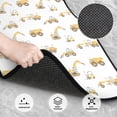 thumbnail image 3 of Kdxio Dump Truck Print Car Floor Mats Universal SUV Front Rear Floor Foot Mats 4-Piece Full Set with Non-Slip Rubber Backing Car Accessories for Most Cars, 3 of 7