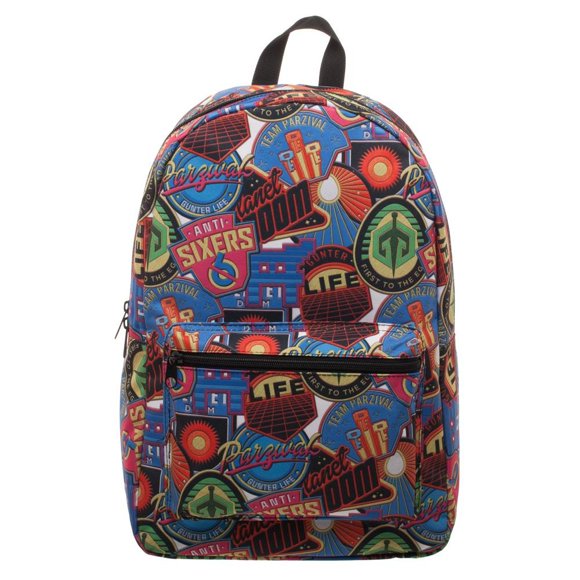 Backpack - Ready Player One - Patches Sublimated New Licensed bq6bwmrpo