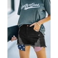 thumbnail image 3 of Txlixc Pantalones vaqueros casuales femeninos, estrellas y jeans rayados para el día de la independencia Txlixc  moda, 3 of 8