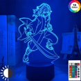 thumbnail image 3 of Luz de noche de Anime 3d Kimetsu No Yaiba Tomioka Giyuu Feliz Led decoración de dormitorio infantil, 3 of 4