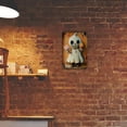 thumbnail image 4 of Vintage Cute Ghost with Pumpkin Painted metal signage - 8x12 "| perfect for Halloween decorations, indoor/ outdoor wall art in homes, bars, cafes, garages and libraries | Durable iron material, 4 of 7