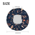 thumbnail image 6 of Kll Autumn Leaves With Blue Pattern Shower Cap & Bath Cap For Women,Reversible Oversized Waterproof Shower Caps For All Hair Lengths,Elastic Reusable Bathing Hair Cap, 6 of 9