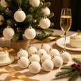 thumbnail image 5 of 15PCS Clearance! Beige Jumbo Ball Shatterproof Christmas Ornament, Velvet Christmas Tree Balls Decorative Hanging Ornaments, Christmas Decorations, 5 of 7