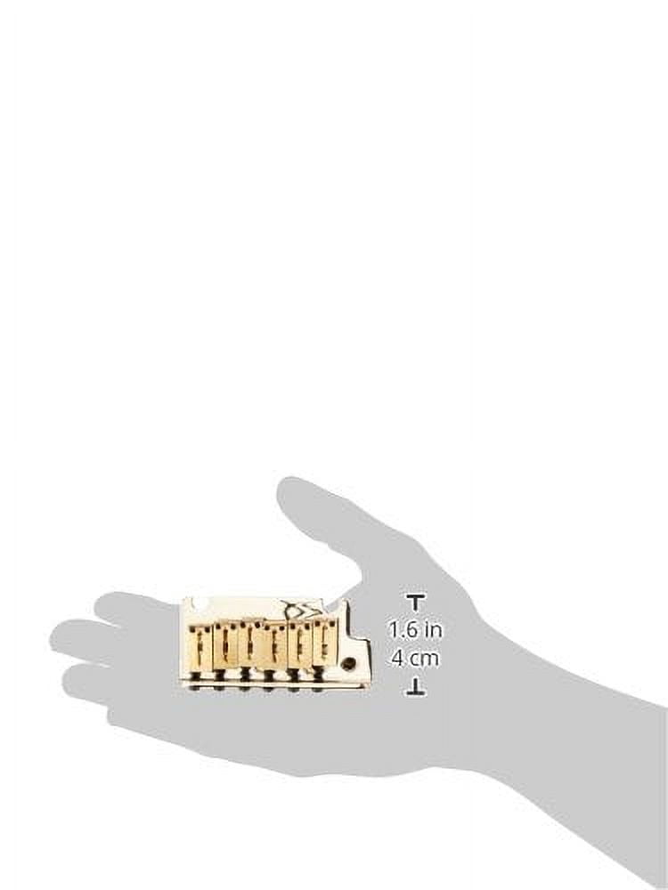 fender electric guitar bridge american series stratocaster tremolo bridge assembly - gold