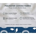 thumbnail image 5 of Soimoi Leaves Pattern Decorative Fabric By 3 Yard - 56" W x 108" L - Water-Resistant Material for Cushions, Covers, and DIY Upholstery - Blue, 5 of 7