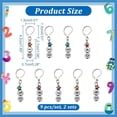 thumbnail image 2 of 18 Pcs Number Beads Stitch Markers Star Crochet Stitch Marker Charms Removable Clasps Locking Stitch Marker for Knitting Weaving Sewing Jewelry Making, 2 of 6