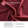 thumbnail image 5 of Howarmer Large Wine Red Fleece Throw Blankets, Queen Size Soft Fuzzy Blanket for Women Men and s, All Season Lightweight Microfiber Fluffy Blanket, 90 x 90 inch, 5 of 7