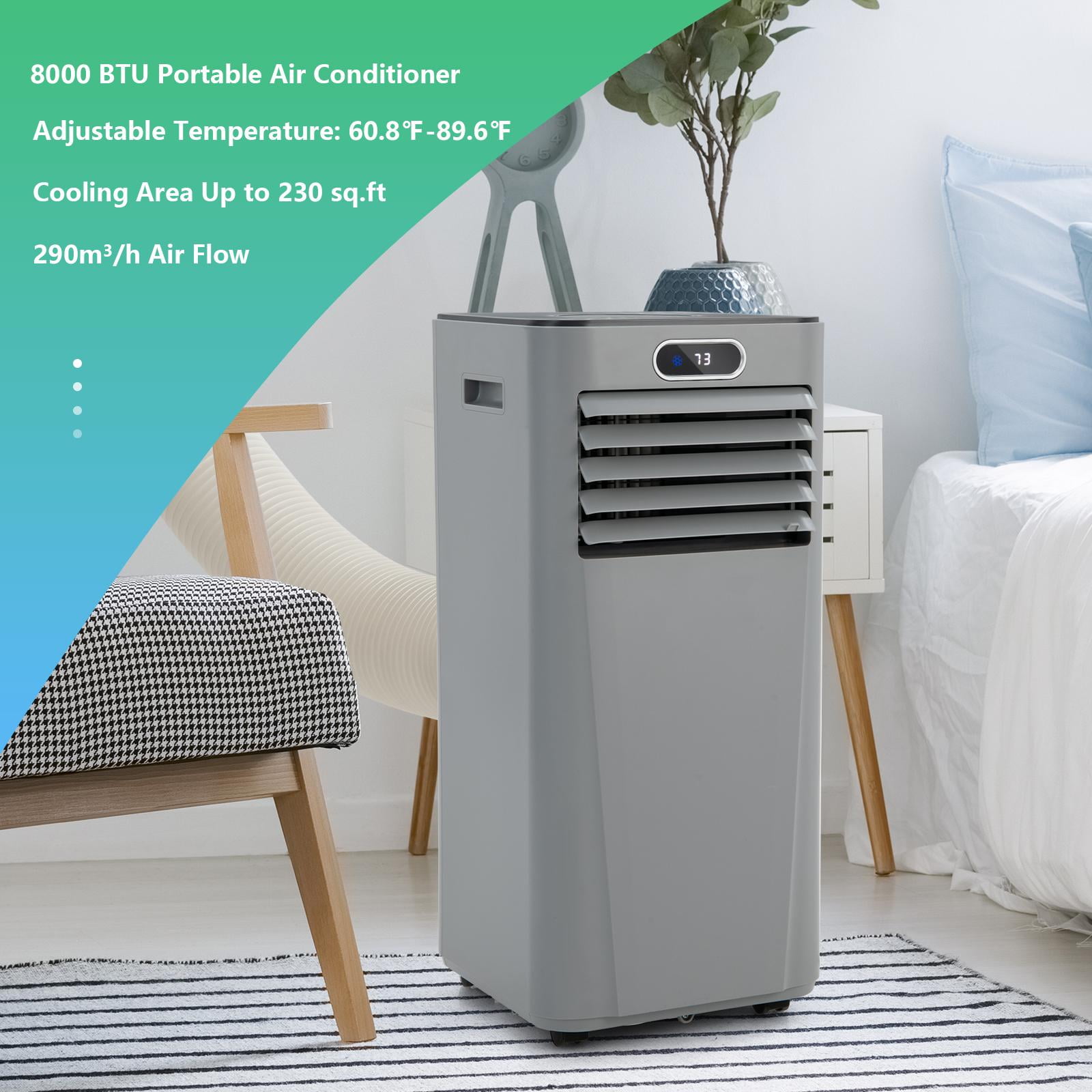 8000BTU 3-in-1 Air Cooler, Portable Air Conditioner w/Remote Controlï¼Œ  Drying, Window Kitï¼Œ Multifunctional AC Cooling Humidifier Fan Unit, Dark  Blue | Walmart Canada