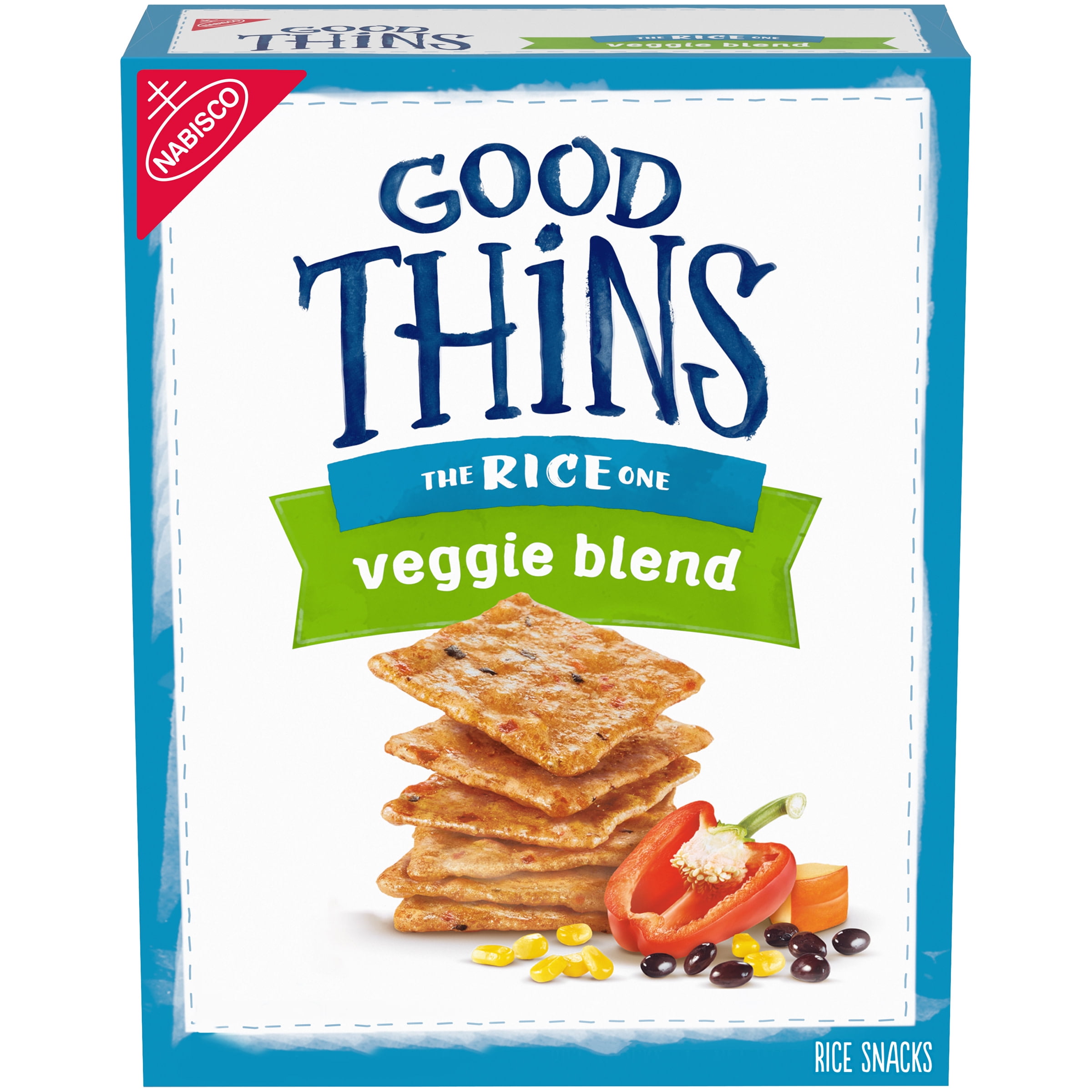 Good Thins Nabisco Gluten Free Rice Crackers Veggie Blend 3 5 Oz 