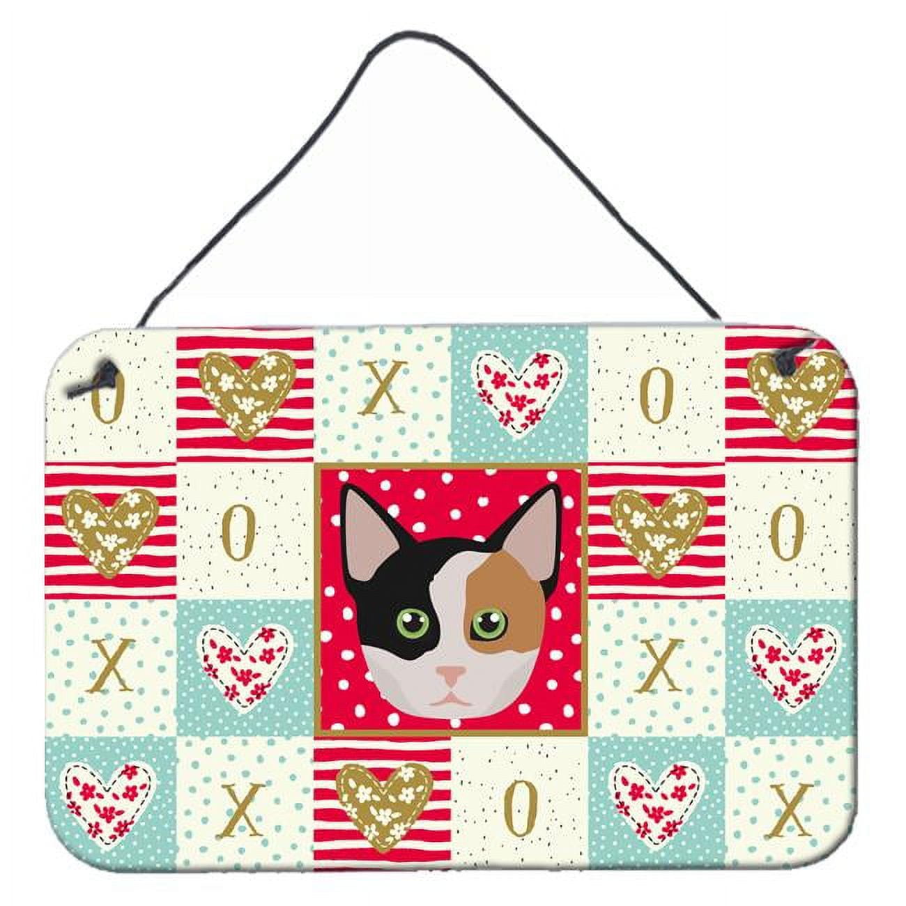 Carolines Treasures CK5134DS812 8 x 12 in. Munchkin Cat Love Wall or Door Hanging Prints