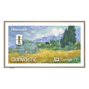 Hisense 65 S7 CanvasTV Series 4K Hi - QLED UHD Google Smart Art TV (65S7SG, 2026 New) - 144Hz, Art Mode, Anti-Glare Panel, Dolby Vision HDR, Hi-Matte Display, Frame & UltraSlim Wall Mount Included
