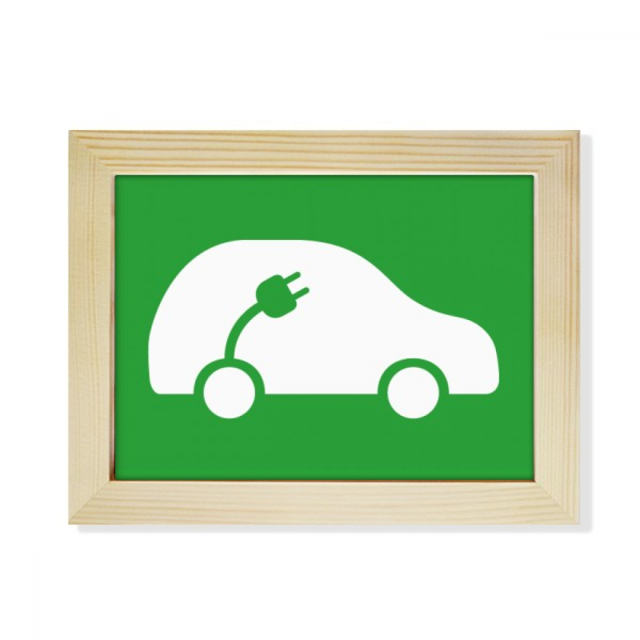 Plug Energy Vehicles Protect Environment Desktop Photo Frame Picture Art Decoration Painting 6x8 inch
