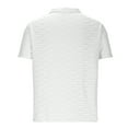 thumbnail image 4 of Men's Ribbed Textured Polo Shirt Lightweight Casual Golf Shirts Summer Short Sleeve T-shirt, 4 of 5