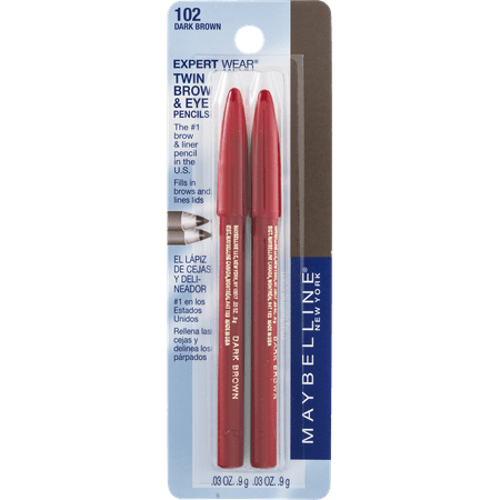 Maybelline New York Expert Wear Twin Brow & Eye Pencils,...