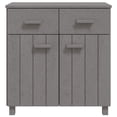 thumbnail image 3 of vidaXL Sideboard Hamar Light Grey 79x40x80 cm Solid Wood Pine 1 Shelf, 3 of 5