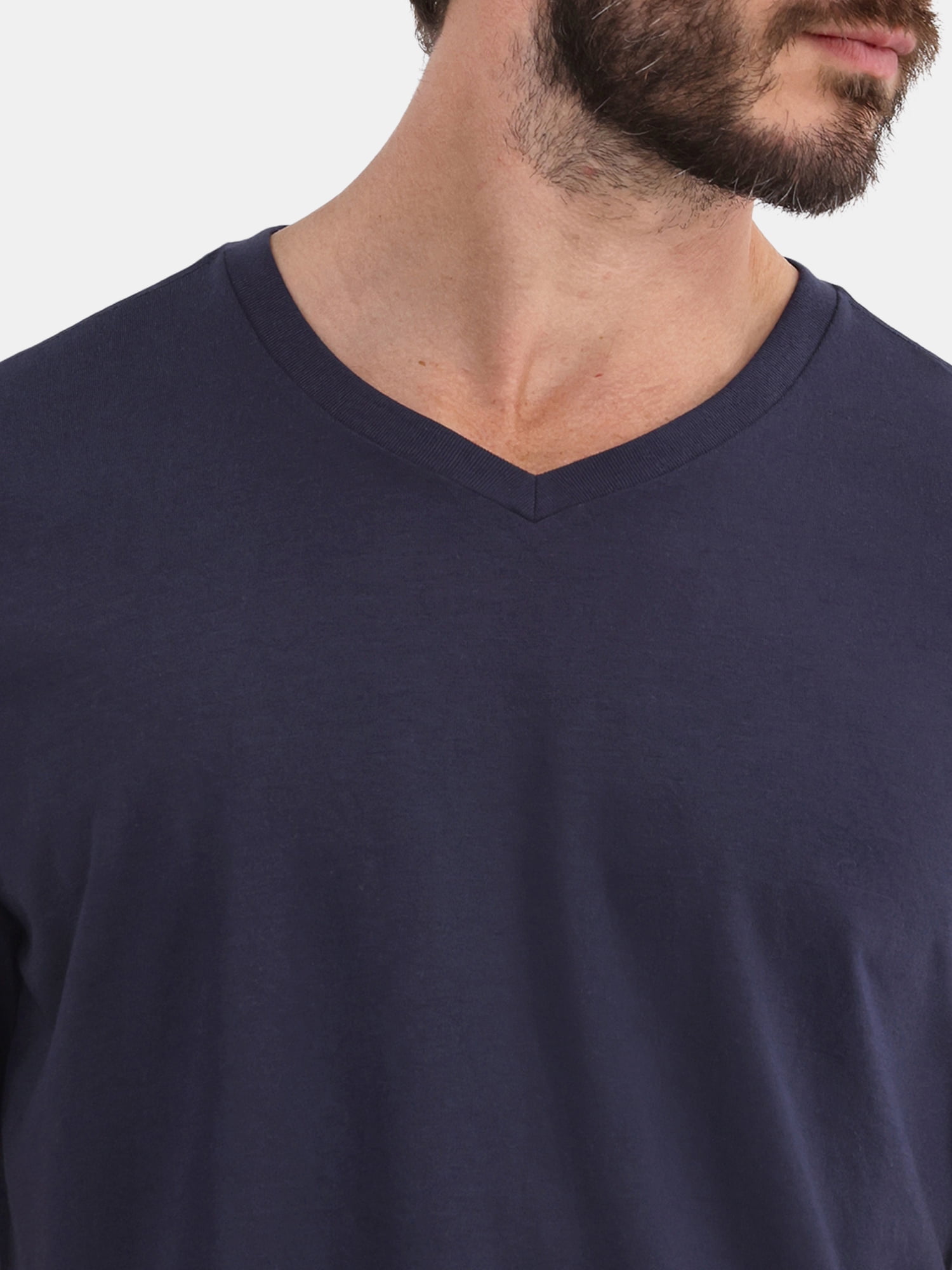 George Men's and Big Men's Lightweight V Neck Tee with Short Sleeves, 3-Pack, Sizes XS-3XL