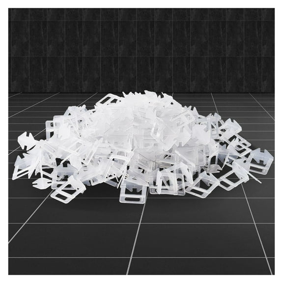 Tile Leveling System Clips 1/16", 2000pcs Tile Spacers Kit, 1.5mm Tile Leveler Tools for Floor & Wall, Ceramic & Stone Tile Installation