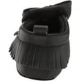 thumbnail image 3 of Hudson Baby Infant Girl Moccasin Shoes, Black, 6-12 Months, 3 of 8