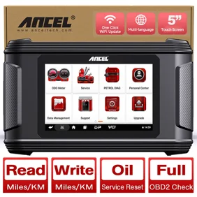 ANCEL DM500 سيارة OBD2 الماسح الضوئي الأميال تعديل عداد المسافات تصحيح أداة النفط