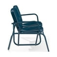 thumbnail image 2 of Crosley Furniture Ridgeland Outdoor Metal Loveseat Glider Navy Gloss, 2 of 12