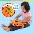 thumbnail image 5 of Juguetes con hebilla con forma de animal de peluche Barney Crab Montessori Learning, 5 of 5
