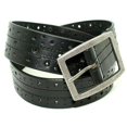 thumbnail image 3 of Genuine Leather Belts For Men Black Western Belts Buckle Tool Handcrafted - J9708, 3 of 5