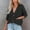 Black, variant on Turilly Womens Jackets Ladies Clearance, Women Casual Patchwork Leopard Long Sleeve Knit Pullover V-neck Sweater Coat
