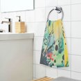 thumbnail image 3 of Yayeee 100% Cotton Hand Towels for Bathroom 16" x 28" Soft Absorbent Kitchen Towel, Colorful Plants, 3 of 7