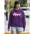 thumbnail image 2 of Angel Quote With Ring Hoodie Women -Image by Shutterstock, Female 4X-Large, 2 of 4
