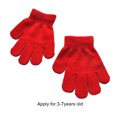 thumbnail image 4 of Jumpingount 1 par de guantes para niños, cubierta de dedos de invierno, accesorio de ropa, guante térmico sencillo para niños y niñas para exteriores guantes y mitones rojo Jumpingount AP008792-03B, 4 of 6