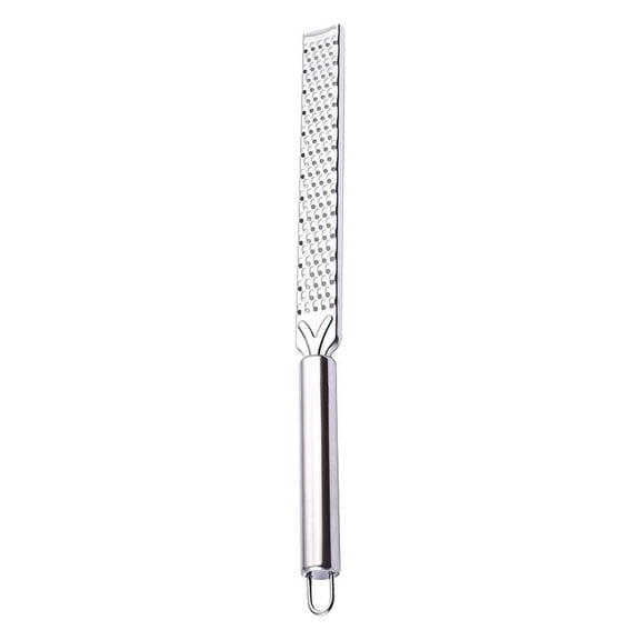 Cheese Grater Handheld Stainless Steel Shredder | Long Lemon Zester | Rustproof, No Clogging, Easy Clean, Non-slip Designs | For Cheese, Chocolate, Ginger, Nutmeg, Garlic, Vegetables | 12.8"x0.99"