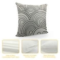 thumbnail image 4 of Shangniulu Throw Pillow Cover Rainbow Black White Decorative Pillow Case Funny Home Decor Square Cushion Pillowcase, 4 of 5
