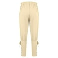 thumbnail image 5 of Dovford Renaissance Costume Men's Pirate Pants Medieval Ren Faire Viking Navigator Ankle Banded Trousers, 5 of 6