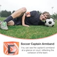 thumbnail image 3 of Phenofice Brassard de Capitaine Résistant à l'Usure Orange pour Équipe de Soccer et Rugby, 3 of 8