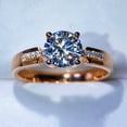 thumbnail image 5 of KDSJSXW Rose Gold Rings for Women Women's Shiny Ring Zircon Diamond Personalized Princess Engagement Ring Wedding Ring Rubber Rings Women Rose Gold Rings for Women(Silver,8), 5 of 5
