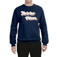 thumbnail image 2 of Wild Bobby Twirler Mom Girl Sports Unisex Crewneck Graphic Sweatshirt, Vintage Heather Navy, Large, 2 of 5
