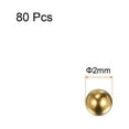 thumbnail image 2 of Uxcell 2mm Precision Solid Brass Bearing Balls for Bearings Valves Decoration 80 Pack, 2 of 5