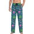 thumbnail image 3 of Top-kevin Xmas Flamingo Cactus Palm Tree Pajama Pants for Men PJs Bottoms Sleep Lounge Pants with Pockets, 3 of 14