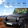 thumbnail image 5 of Kdxio Vegan Print Front Windshield Sun Shade,Folding Auto Sunshade for Car Truck SUV-Small, 5 of 7