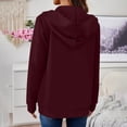 thumbnail image 5 of Womens Lightweight Active Long Sleeve Hoodies Casual Zip Up Sweatshirts Relaxed Fit Fall Jackets Coat with Pockets, 5 of 6