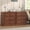 2pcs-3 Drawers Cherry, variant on Frmobepts 2 Drawer Nightstand with Charging Station, 21.7" Large Bedside Table Dresser for Bedroom, Living Room, Cherry