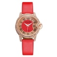 thumbnail image 1 of Reloj de cuarzo para mujer, relojes de moda para mujer, relojes de cuero, relojes casuales, relojes de pulsera con cristales, relojes de toalla de cocina., 1 of 3